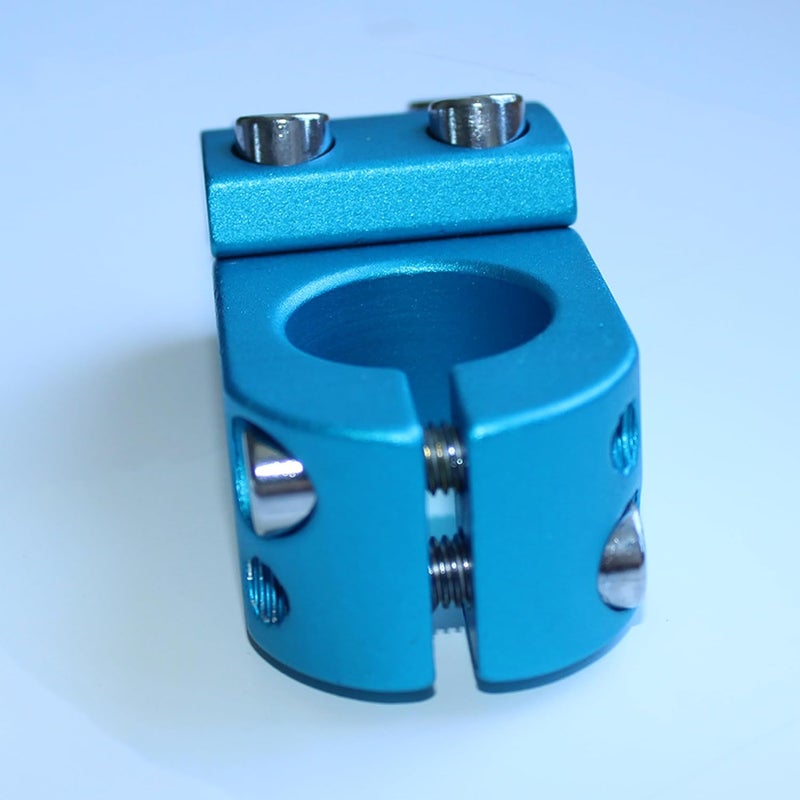 Libereco Aluminum Alloy BMX Stem: Fits 22.2mm Handlebar & 28.6mm Fork: Lightweight High-Strength Freestyle Stem (Blue (Matte Surface), 22.2x28.6x45) - Image 5